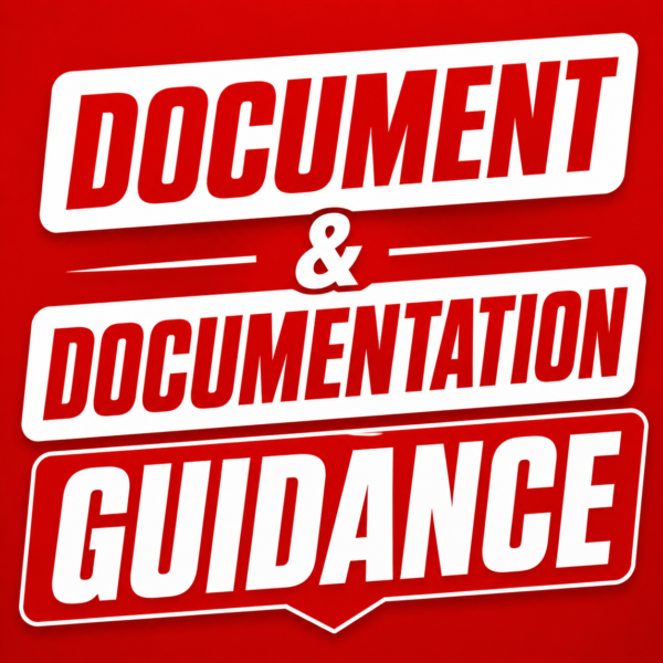 Documentation Guidance Documentation Guidance